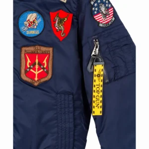High-definition view of brass zipper pull with embossed military detailing
