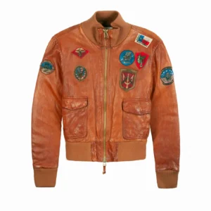 OFFICIAL MISS TOP GUN® LEATHER JACKET - lifestyle view