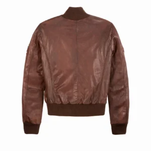 OFFICIAL MISS TOP GUN® LEATHER JACKET - side angle