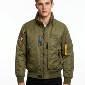 TOP GUN® "AIR RESCUE" NYLON JACKET - side angle