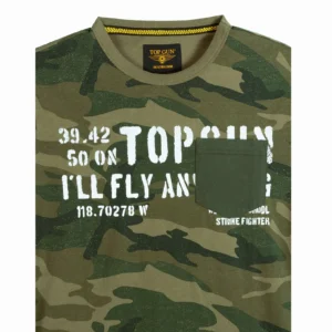 TOP GUN® "CAMO POCKET" TEE - detail shot