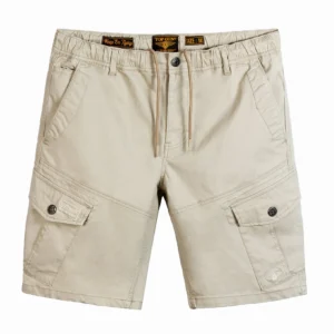 Top Gun cargo classic shorts in dark olive cotton twill with cargo pockets