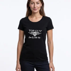 TOP GUN® "COME FLY WITH ME" ULTRA-SOFT LOGO TEE - detail shot