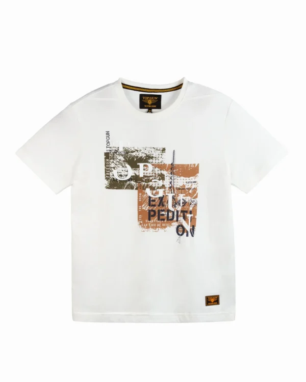 Top Gun Expedition graphic tee in washed army green with expedition badge