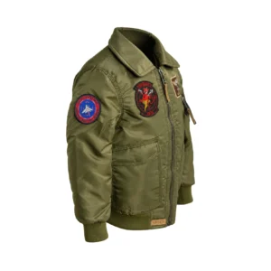 TOP GUN KIDS FLIGHT JACKET gallery view showing precision construction details