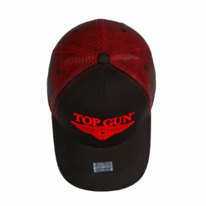 TOP GUN® LOGO TRUCKER HAT - detail shot