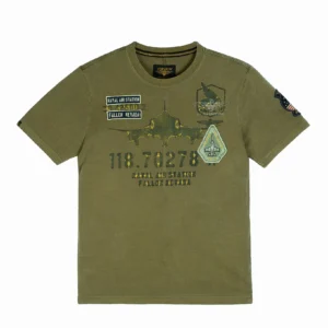 Top Gun Naval Air Station tee showing distressed naval aviation emblem
