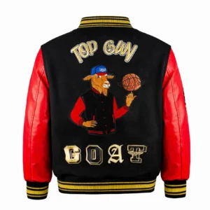 TOP GUN® "NEW GOAT" VARSITY JACKET - detail shot