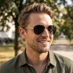 top gun polarized aviator runway sunglasses lifestyle male.webp
