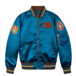 TOP GUN® "SATIN EAGLE" VARSITY JACKET - back view