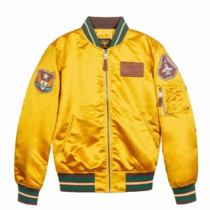 TOP GUN® "SATIN EAGLE" VARSITY JACKET - lifestyle view