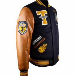 TOP GUN® "SHARK" VARSITY JACKET - detail shot