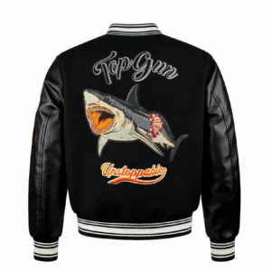TOP GUN® "SHARK" VARSITY JACKET - lifestyle view