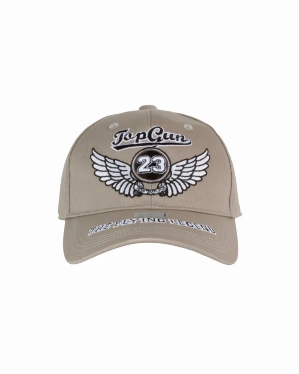 Top Gun Flying Legend cap in washed military twill with embroidered patch